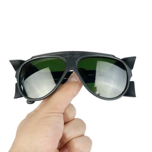 عینک ایمنی شیشه دودی بغل دار تک پلاست