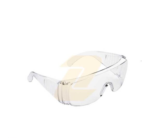 عینک ایمنی تک پلاست مدل کرکره ای سفید